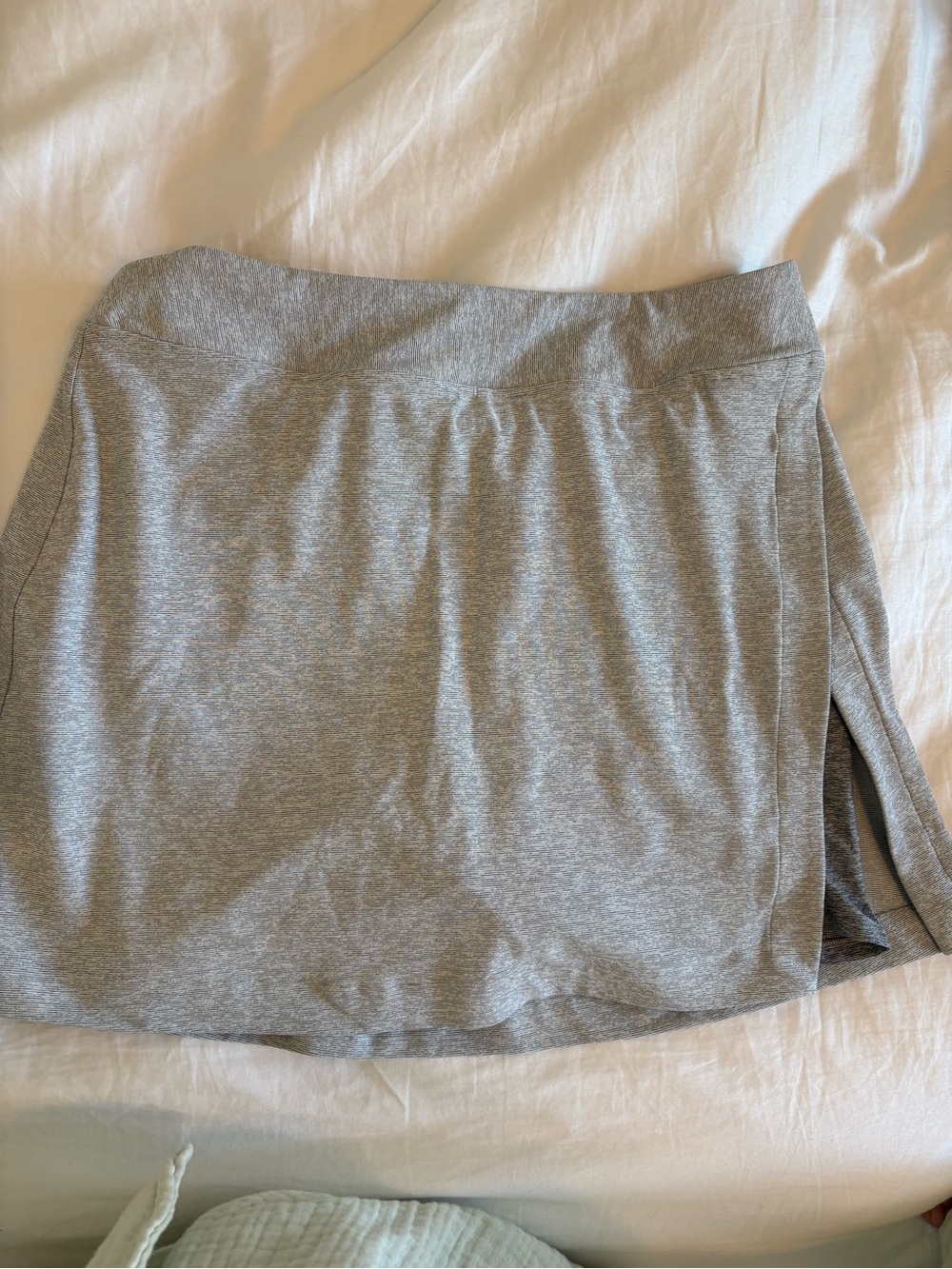 Outdoor Voices Light Heather Gray Athletic Skort